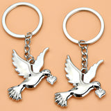 Warebabaf Pigeon & Peace Dove Bird Keychain Charms – Set of 4 - main product photograph