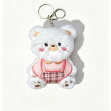 Warebabaf Cute Bear Plush Keychain Bag Charms – Set of 4 - main product photograph