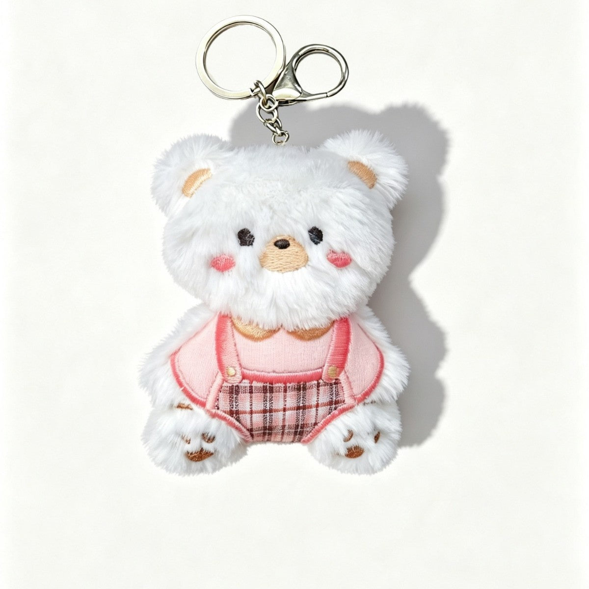 Warebabaf Cute Bear Plush Keychain Bag Charms – Set of 4 - main product photograph