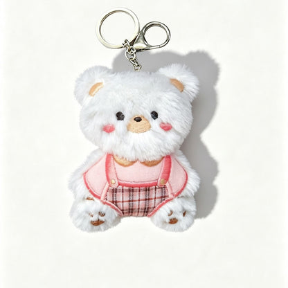 Warebabaf Cute Bear Plush Keychain Bag Charms – Set of 4 - main product photograph